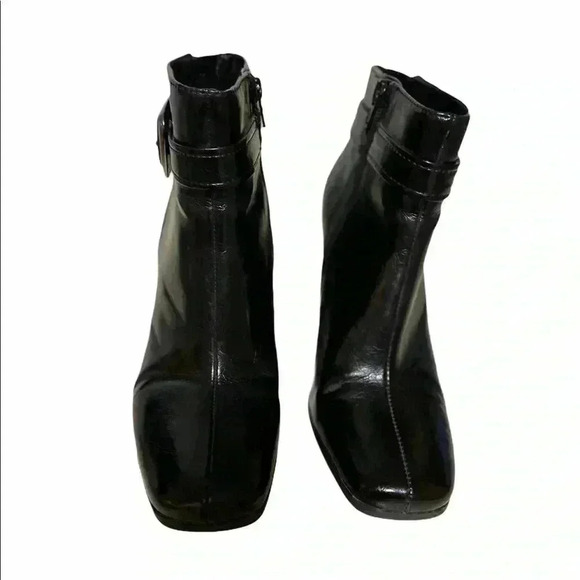 Franco Sarto Black Heeled Boots Size 6 1/2 - Picture 6 of 6